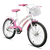 Bicicleta Aro 20 Infantil Track Marbela Branca com Rosa V-Brake - comprar online