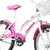 Bicicleta Aro 20 Infantil Track Marbela Branca com Rosa V-Brake - DBike Online - Caloi, Cannondale, Shimano, Lazer, Absolute, Motul