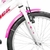 Bicicleta Aro 20 Infantil Track Marbela Branca com Rosa V-Brake - loja online