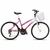 Bicicleta Aro 24 Juvenil Track Parati 18V Branco com Magenta V-Brake