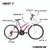 Bicicleta Aro 24 Juvenil Track Parati 18V Branco com Magenta V-Brake na internet