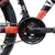 Bicicleta Aro 26 T13 21V Viking Tuff X-25 Roxo com Laranja Freio a Disco