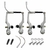Freio V-Brake D/T Alumínio com Tubo Guia Logan LB-919 - DBike Online - Caloi, Cannondale, Shimano, Lazer, Absolute, Motul