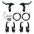 Freio V-Brake Completo em Nylon com Cabos com Tubo Guia e Manetes YD-V09 - comprar online