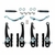 Freio V-Brake em Nylon Dianteiro e Traseiro com Tubo Guia YD-V09