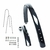 Kit Paralama Aço Aro 26 T. Sueco Completo com Hastes e Parafusos Preto - comprar online