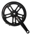 Pedivela Aço Absolute Single 44D 170mm Preto Ponta Quadrada na internet