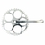 Pedivela em Aço Logan 46D 170mm Cromado Chaveta - DBike Online - Caloi, Cannondale, Shimano, Lazer, Absolute, Motul