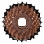 Roda Livre Catraca 7 Velocidades 14-28D Index Marrom/Preto