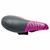 Selim Rava PU Junior 230x130mm Preto/Rosa - DBike Online - Caloi, Cannondale, Shimano, Lazer, Absolute, Motul