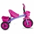 Triciclo Motoca Kid Track Infantil 3 Rodas e Cestas Lilás com Rosa