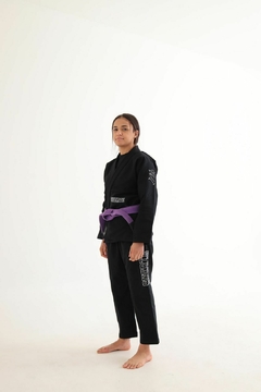 Kimono Suerte Trançado Premium - COLLEGE - PRETO - PALACE GRAPPLING