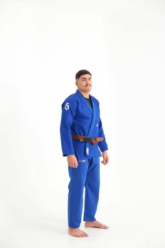 Kimono Suerte Trançado Premium - THUNDER - AZUL - PALACE GRAPPLING