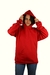 Buzo Canguro / Hoodie Rojo Liso de Frisa con Capucha Mujer - Take A Walk