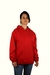 Buzo Canguro / Hoodie Rojo Liso de Frisa con Capucha Mujer