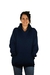 Buzo Canguro / Hoodie Azul Marino Liso de Frisa con Capucha Mujer - comprar online
