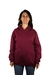 Buzo Canguro / Hoodie Bordó Liso de Frisa con Capucha Mujer - comprar online