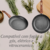 Frigideira Induction Pró Preta e Bege 20cm - comprar online