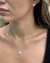Conjunto Coração Cravejado com Zircônia Rosa na internet