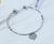 BRACELETE CORAÇÃO PENDURADO - Identidade Acessórios