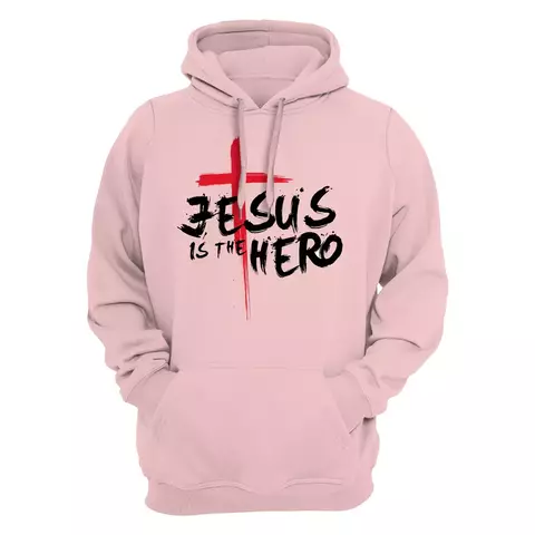 Moletom Cristão Canguru Estampado Confortável Blusa De Frio Jesus Te Ama