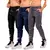 KIT 3 Calça Jogger Masculina Esportiva DRYFITNESS C/ Zíper Refletivo