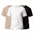 Imagem do Kit 3 Camisetas Básicas Streetwear Camisa T-Shirt Masculina Slim