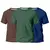 Kit 3 Camisetas Básicas Streetwear Camisa T-Shirt Masculina Slim
