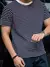 Camiseta básica tshirt listrada masculina - Reflexo da Moda