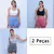 2 Peças, Calças Femininas de Ioga Com Controle de Barriga E bumbum, Cintura Al - Reflexo da Moda