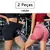 2 Peças, Calças Femininas de Ioga Com Controle de Barriga E bumbum, Cintura Al - Reflexo da Moda