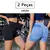 2 Peças, Calças Femininas de Ioga Com Controle de Barriga E bumbum, Cintura Al