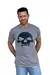 Camiseta Caveira Bandalheira Mescla Gola c/ Elastano - comprar online