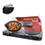 Fogão Elétrico De Mesa C/ Tomada 2 Bocas Pratos Preto 2500W - Agratto