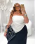 Blusa tomara que caia assimétrica Diva's - comprar online