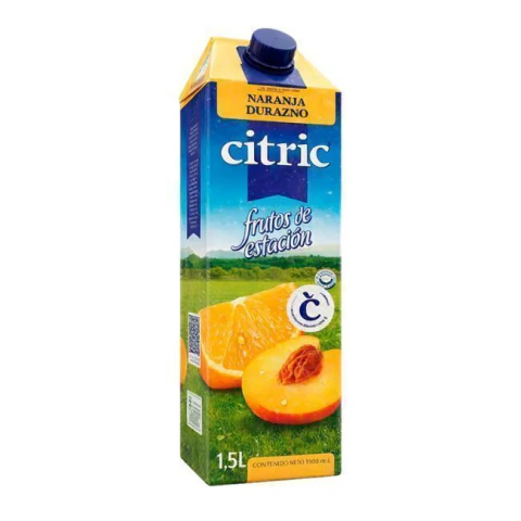 1292-Jugo de Naranja y Durazno Citric x 1.5lt x 6