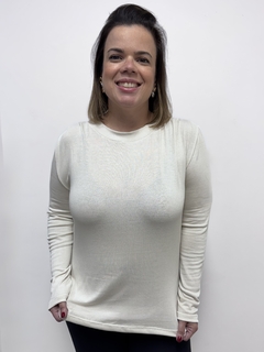 Blusa Francesca manga longa Off White - comprar online