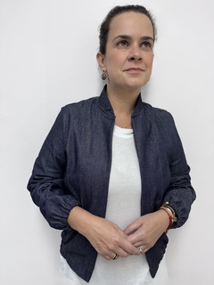 Jaqueta bomber jeans - loja online