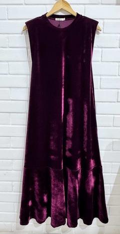 Vestido Amelie Vinho - Veludo na internet