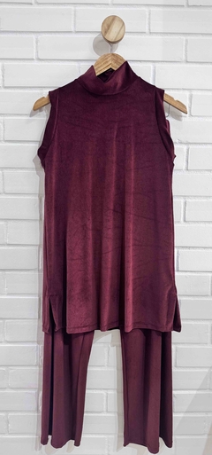 Conjunto Cotelê - Vinho - Jourlejour