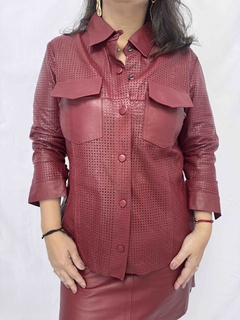 Camisa Couro Cereja - Jourlejour