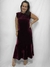 Vestido Amelie Vinho - Veludo - comprar online