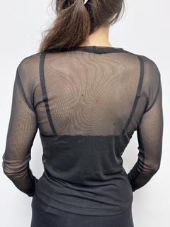 Blusa Tule Preta - Jourlejour