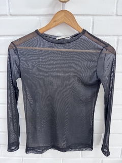 Blusa Tule Preta