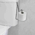 SUPORTE PAPEL HIGIENICO CAIXA ACOPLADA VERTICAL PRETO - comprar online