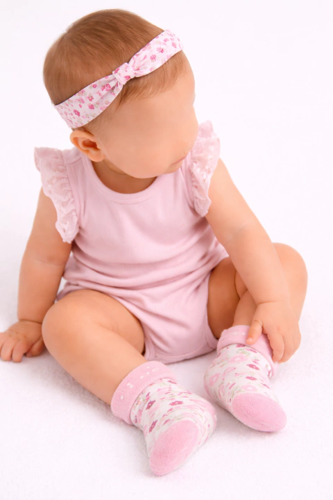 610503- Kit Faixa de Cabelo e Meia Sapatilha