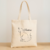 Tote bag personalizada con un diseño de un gato y el nombre