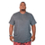 T-Shirt Plus Size Mescla - Algodão/Poliéster
