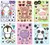 Combo Set 6 Planchas Stickers Infantiles Caras Divertidas