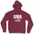 Blusa Moletom Estados Unidos da América USA Com Capuz na internet